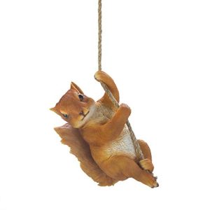 Zings & Thingz 57074249 Squirrel ON A Rope, Brown