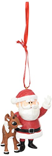 Department 56 Rudolph and Santa Hanging Ornament