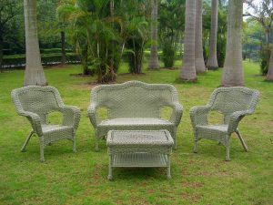 Four Piece Maui Outdoor Seating Group -Antique Moss