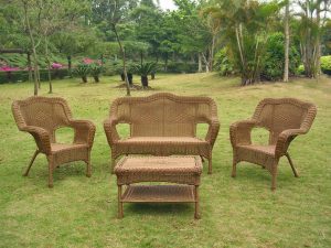 Four Piece Maui Outdoor Seating Group -Mocha