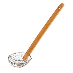 Helen's Asian Kitchen 97136 Mini Spider Strainer 3-Inch, Bamboo Stainless Steel with Natural Handle FBAB07PZDVVNG
