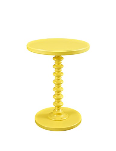 Powell Furniture Round Spindle Table, Yellow