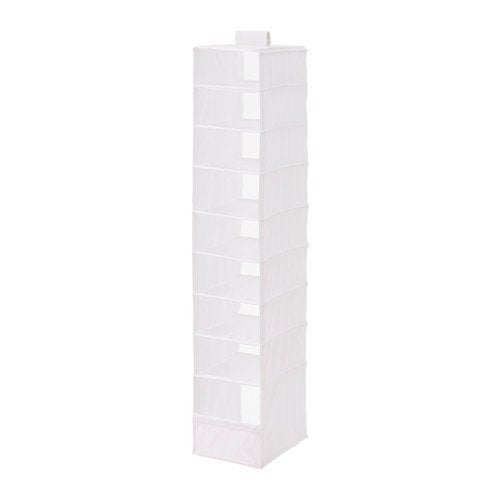 Ikea Storage organizer hanging 9 Compartments skubb White