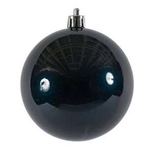 Vickerman 570128-3 Midnight Blue Candy Ball Christmas Tree Ornament (12 pack) (N590831DCV)
