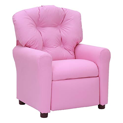 The Crew Furniture 649630 Traditional Child Recliner Magenta