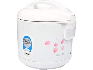 TRC-04 Cool Touch 5-Cup Rice Cooker and Warmer with Steam Basket, White