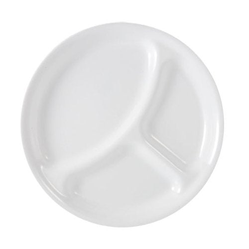 Corelle Livingware Divided Plate, 10-1/4-Inch, Winter Frost White