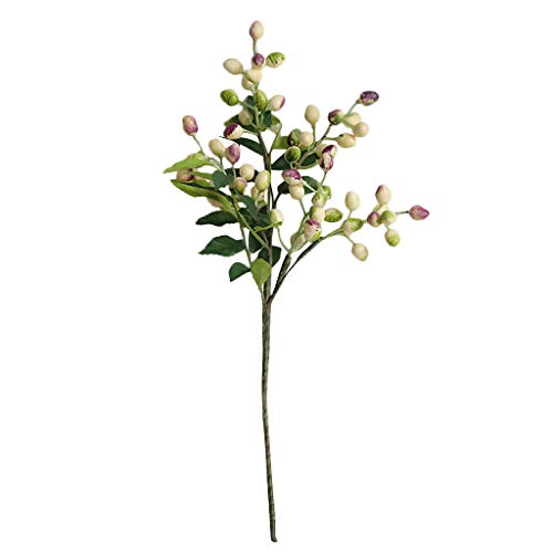 Yellsong-Home Decor,Single Bean Simulation Artificial Flower Plant Fake Flower Small Berry