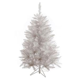 Vickerman Sparkle White Spruce Tree with 421 Tips, 4.5-Feet by 36-Inch