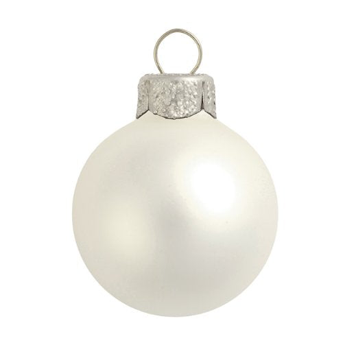 Whitehurst 8ct Matte Fish Silver Glass Ball Christmas Ornaments 3.25 (80mm)