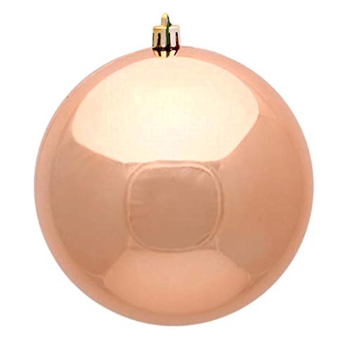 Vickerman 444047-3 Rose Gold Shiny Ball Christmas Tree Ornament (12 pack) (N590858DSV)