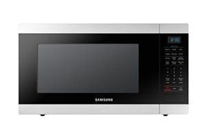 Samsung MS19M8000AS/AA Large Capacity Countertop Microwave Oven with Sensor and Ceramic Enamel Interior, Stainless Steel