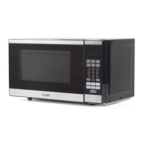 Commercial Chef CHM770SS Countertop Microwave with Stainless Steel Trim, 0.7 Cubic Feet, Black