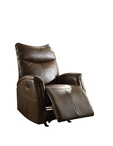 ACME Riso Brown Leather-Aire Rocker Recliner
