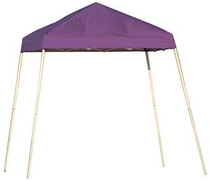 8x8 Slant Leg Pop-up Canopy, Purple Cover, Carry Bag