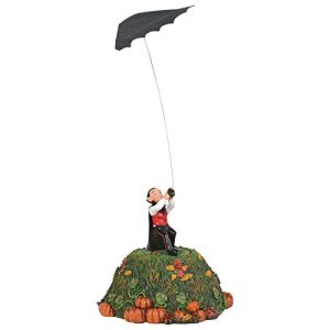 Department 56 Village Collections Accessories Halloween Bat Kite Fright Animated Figurine, 10.44, Multicolor