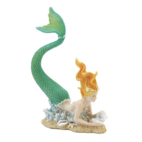 Dragon Crest 10018815 Resting Tail UP Mermaid Figurine, White