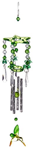 Zingz and Thingz Hummingbird Wind Chime in Green