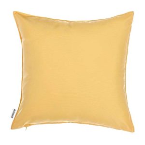 Alexandra's Secret - Outdoor Decorative Pillow Cover (18 x 18 Solid, Sunshine)