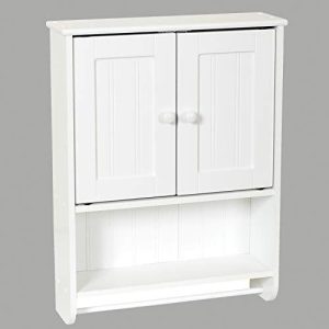 Zenna Home Cottage Collection Wall Cabinet, White