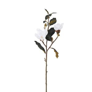Vickerman FQ171201 White Magnolia Floral Stem
