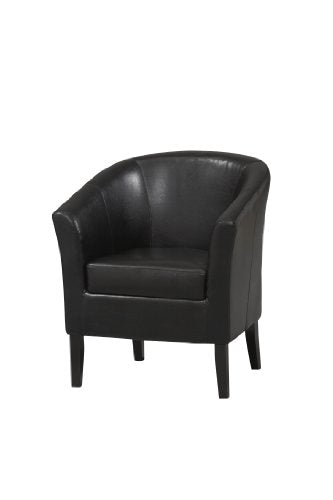 Linon Home Dcor 36077BLK-01-AS-U Linon Home Decor Simon Club Chair, 33 x 28.25 x 25.5, Black