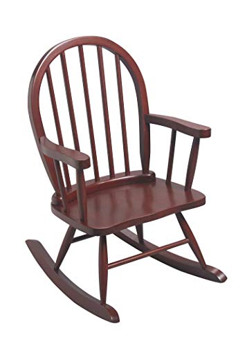 Gi'Mark Children's Windsor Rocking Chair in Cherry Color