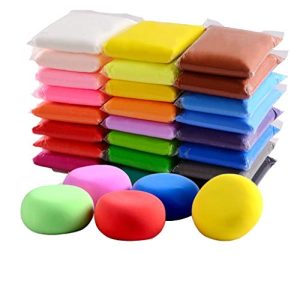 24 Colors Air Dry Clay,DIY Creative Modeling Clay,Light DIY Clay with Tools for Art Crafts,Best Gift for Kids