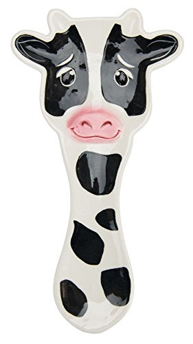 Boston Warehouse Udderly Cow Spoon Rest, Hand Painted Ceramic FBAB075W8QRF1