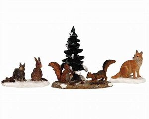 Lemax Christmas Village Woodland Animals 4 Piece Figurine Set #12516