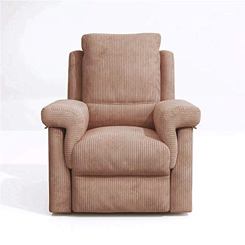 Louis Donné Recliner Chair Corduroy Single Sofa Modern Reclining Seat Home Theater Seating for Living Room