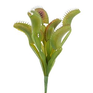 Group of 2 Vinyl Artificial Venus Flytrap Plants for Florals, Crafting and Decorating