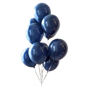 Dark Blue Balloons 12inch 50 Pcs Latex Party Balloons Helium Balloons Party Decoration Balloons Compatible Birthday Baby Shower Party - Dark Blue by Brontothere
