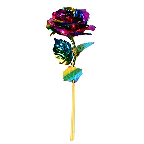 LISRUI Gilded Rose Rose Bouquet Colorful Gilded Colorful
