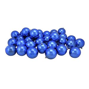 32ct Lavish Blue Shatterproof Shiny Christmas Ball Ornaments 3.25 (80mm)