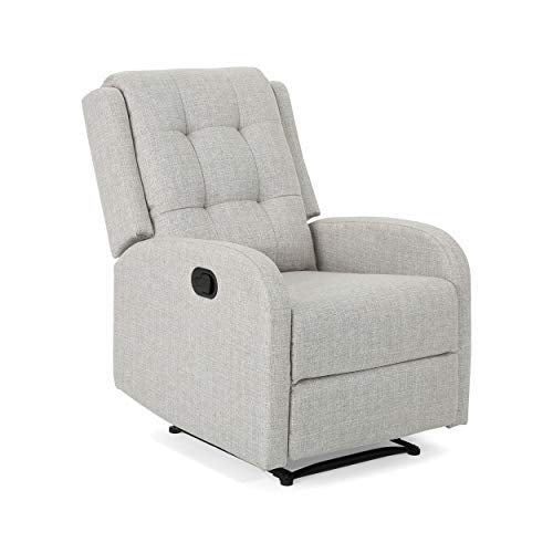 Christopher Knight Home 305855 Smith Traditional Recliner, Beige + Black