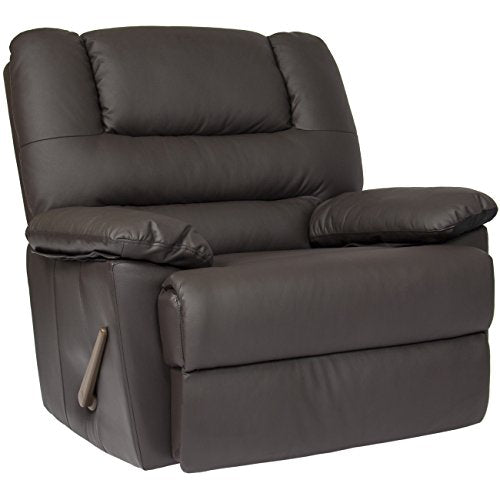 Best Choice Products Deluxe Padded PU Leather Rocking Recliner Chair