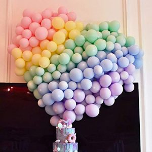 5 Inch Mini Pastel Latex Balloons 200pcs Assorted Macaron Candy Colored Latex Party Balloons for Wedding Birthday Baby Shower Party Decor Supplies Arch Balloon Tower Balloon Garland