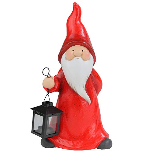 Northlight 12 Whimsical Santa Claus Gnome with Lantern Christmas Figure