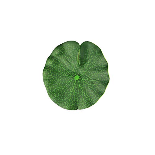 Aland Artificial Lilies Pad Realistic Non-Toxic Floating Water Mat for Home Garden Patio Koi Pond Aquarium Swimming Pool Bird Baths Wedding Party Decor 15cm