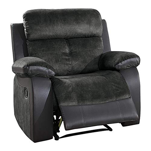 Homelegance Manual Reclining Chair, Gray Two-Tone