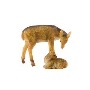 TG,LLC Treasure Gurus Miniature Deer Fawn Figurine Outdoor Fairy Garden Decor Dollhouse Landscape Supply