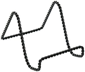 Darice 5202-65 Twisted Wire Easel Stand, 3-Inch, Black