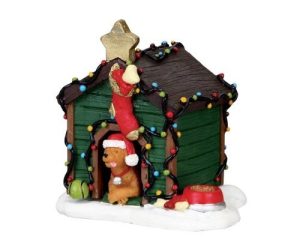 Lemax Village Collection Decorated Light Doghouse #02808