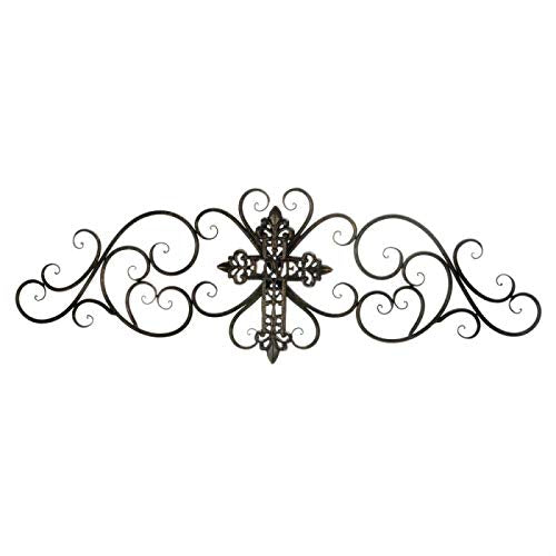 Accent Plus 10018766 Cross SCROLLWORK Wall Plaque, Multicolor