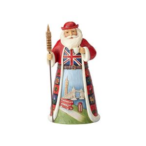 Enesco Jim Shore Heartwood Creek British Santa Around The World Figurine, 7, Multicolor