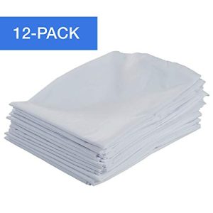 ECR4Kids 12-Pack Standard Cot Sheet with Elastic Straps, Standard Size Daycare and Preschool Cot Sheets for Rest Time, 50.5 x 21.75 - White