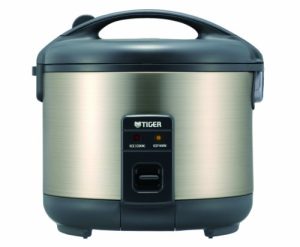 Tiger JNP-S18U-HU 10-Cup (Uncooked) Rice Cooker and Warmer, Stainless Steel Gray