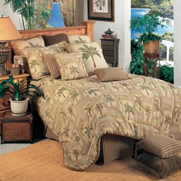 Palm Grove 3 Piece Comforter Set Size: Queen