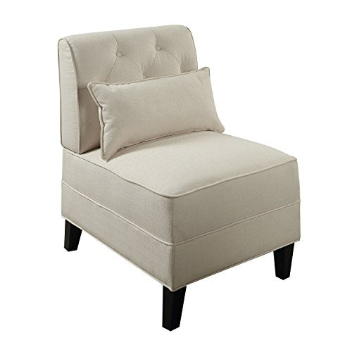 Acme Furniture 59611 Susanna Accent Chair with Pillow, Cream Linen